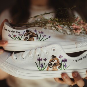 Hand Painted Pet Portrait Custom Shoes
