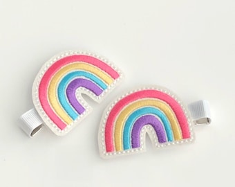 Rainbow Hair Barrette - Toddler Hair Clips