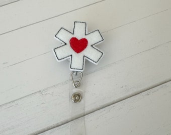 Star of Life Red Heart Badge Reel