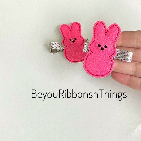 Easter Bunny Pink Barrettes Il_570xn