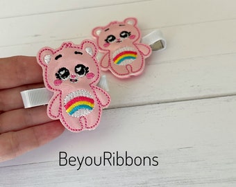 Cheer Bear Hair Clips