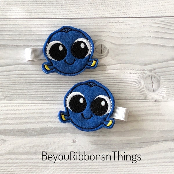 Blue Fish Hair Clip - Baby Hair Clip