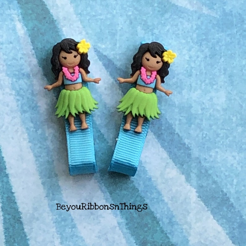 Hawaiian Flower Girl Toddler Hair Clip Baby Hair Clip Girls Hair Bows