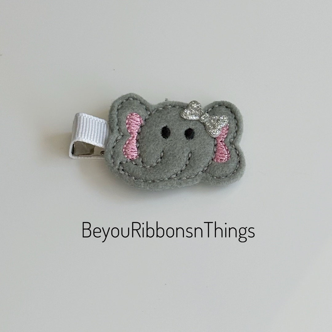 Elephant Hair Clip Etsy