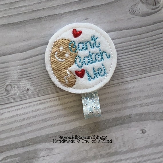 Gingerbread Man Felt Hair Clip Hair Clips For Girls Girls