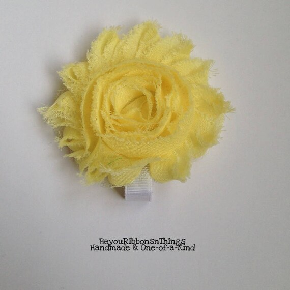 Yellow Flower Hair Clip Baby Shower Gift Hair Barrette Baby