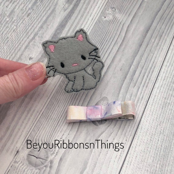 Kitten Hair Clip Cat Barrette Baby Simple Hair Clip by