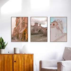 Italy Triptych Wall Art - Printable Wall Art Set of 3 - INSTANT DOWNLOAD