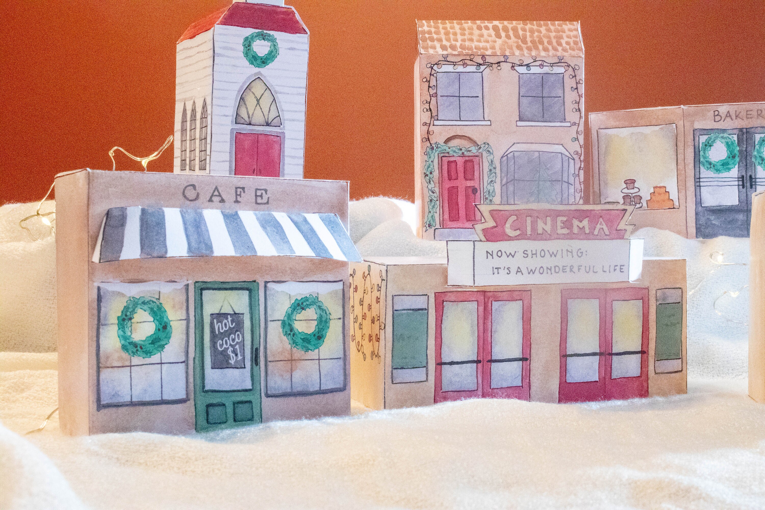 Christmas Village DIY Set Holiday Craft Kit Christmas Etsy