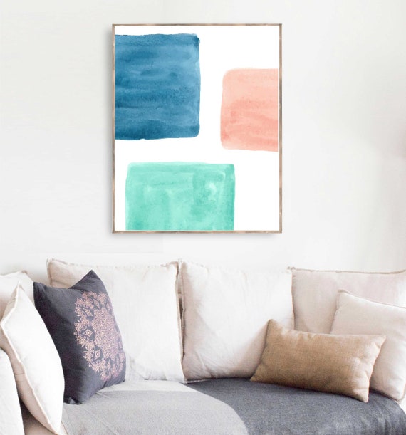Mid Century Modern Wall Art Abstract Art Print Bedroom Wall Decor Apartment Decor Printable Wall Art