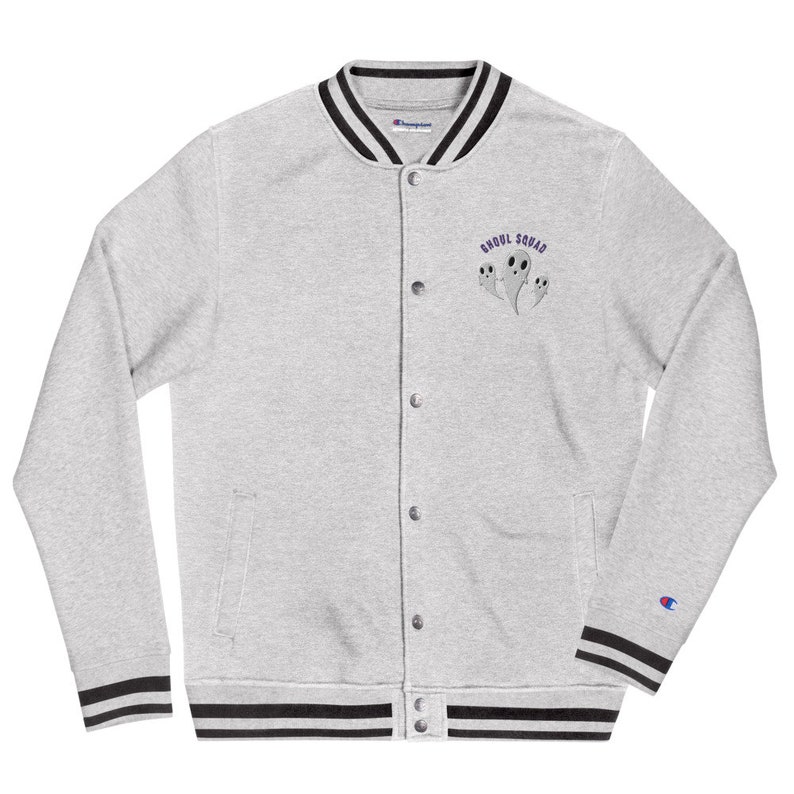 Ghoul Squad Embroidered Champion Bomber Jacket