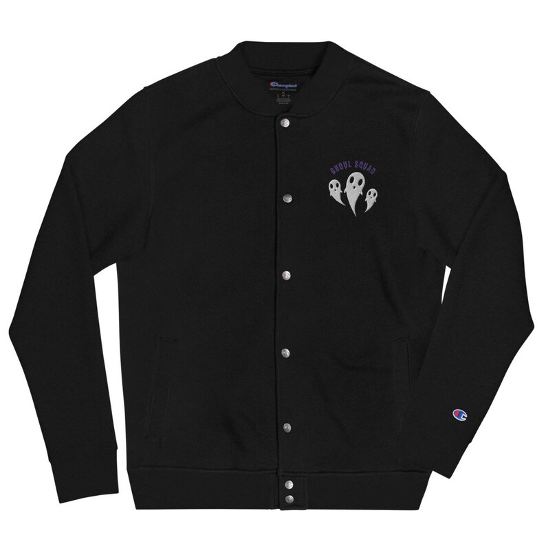 Ghoul Squad Embroidered Champion Bomber Jacket