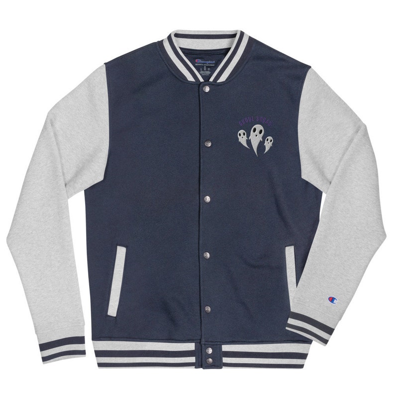 Ghoul Squad Embroidered Champion Bomber Jacket