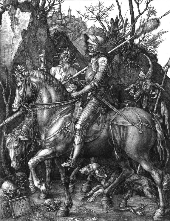 Albrecht Durer Knight Death and the Devil / Ritter Tod Etsy Albrecht Durer Knight Death and the Devil / Ritter Tod Etsy