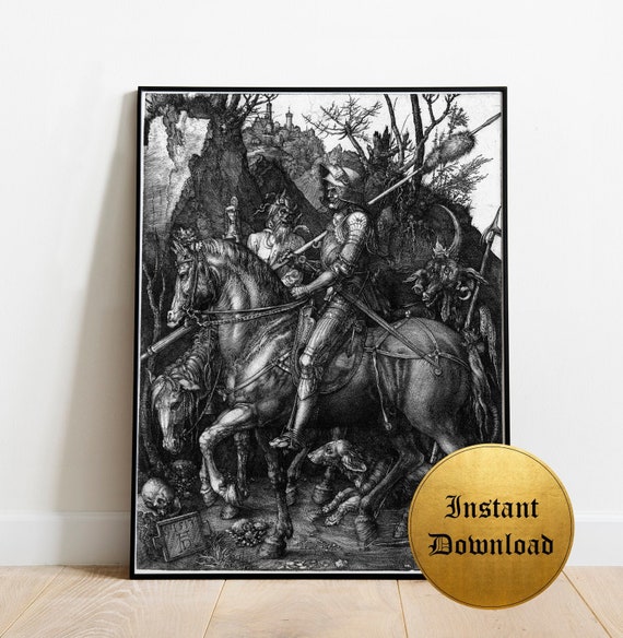 Durer Printable Poster Albrecht Durer Knight Death Etsy