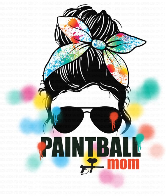 Paintball Mom PNG Etsy