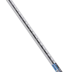 May include: A 60 cm aluminum ruler with black and white markings. The ruler has both inch and centimetre measurements. The brand name "Blue Spot" is visible on the bottom right corner.