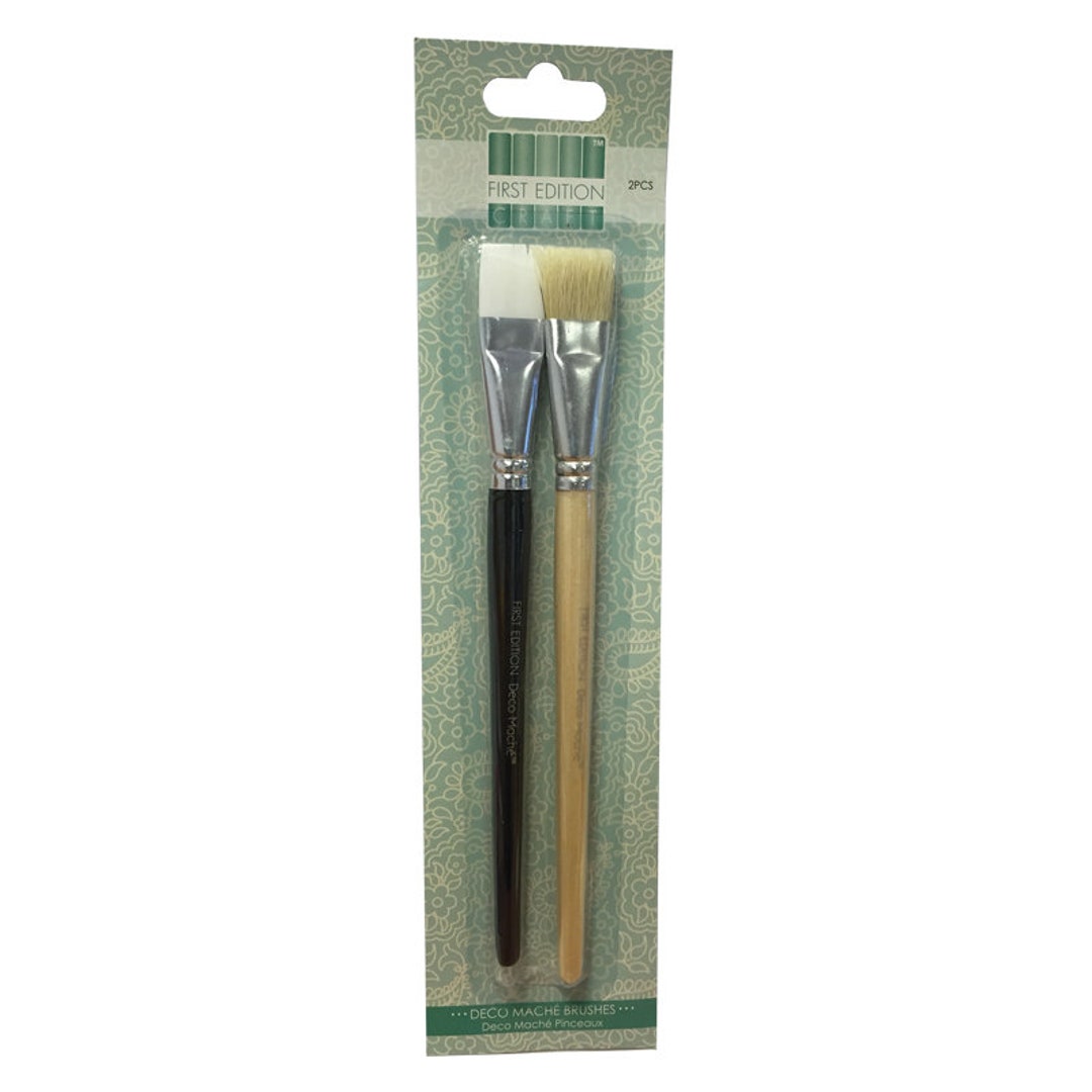 First Edition Deco Mache Glue & Varnish Brushes - 2pc First Edition Deco Mache Glue & Varnish Brushes - 2pc