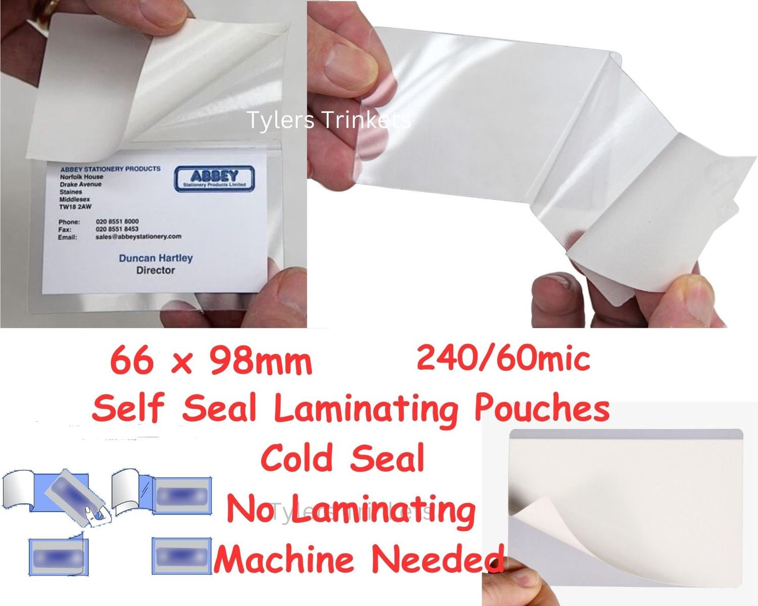 A4 Size Self Seal Laminating Pouches Self Adhesive Cold Seal Laminating  Sheets