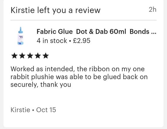 Dot & Dab Fabric Glue - 60ml Dot & Dab Fabric Glue - 60ml