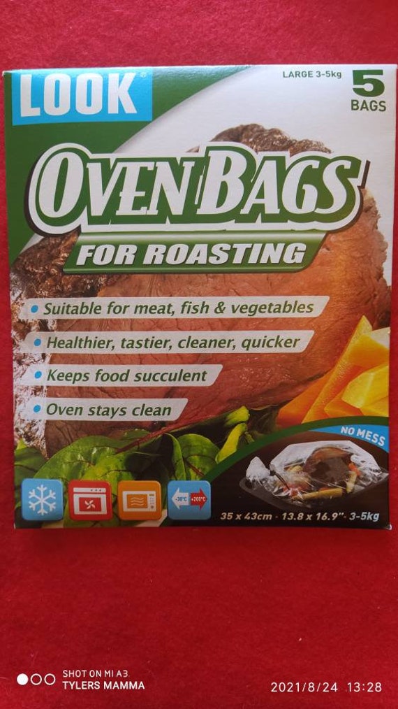 Oven Roasting Bags x 5 Large 3 5 kg 35 x 43 cm Meat Fish Etsy