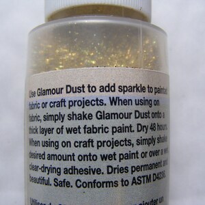 Glitter Ultra Fine Glamour Dust by DecoArt Gold or Crystal Add sparkle to Resin , painted fabric or craft projects Fairy Dust Card Making image 9