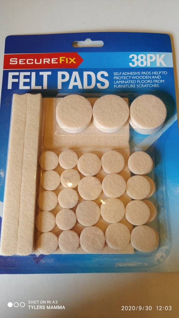 38 Felt Furniture Pads Dots Floor Protector Laminate Wood Etsy