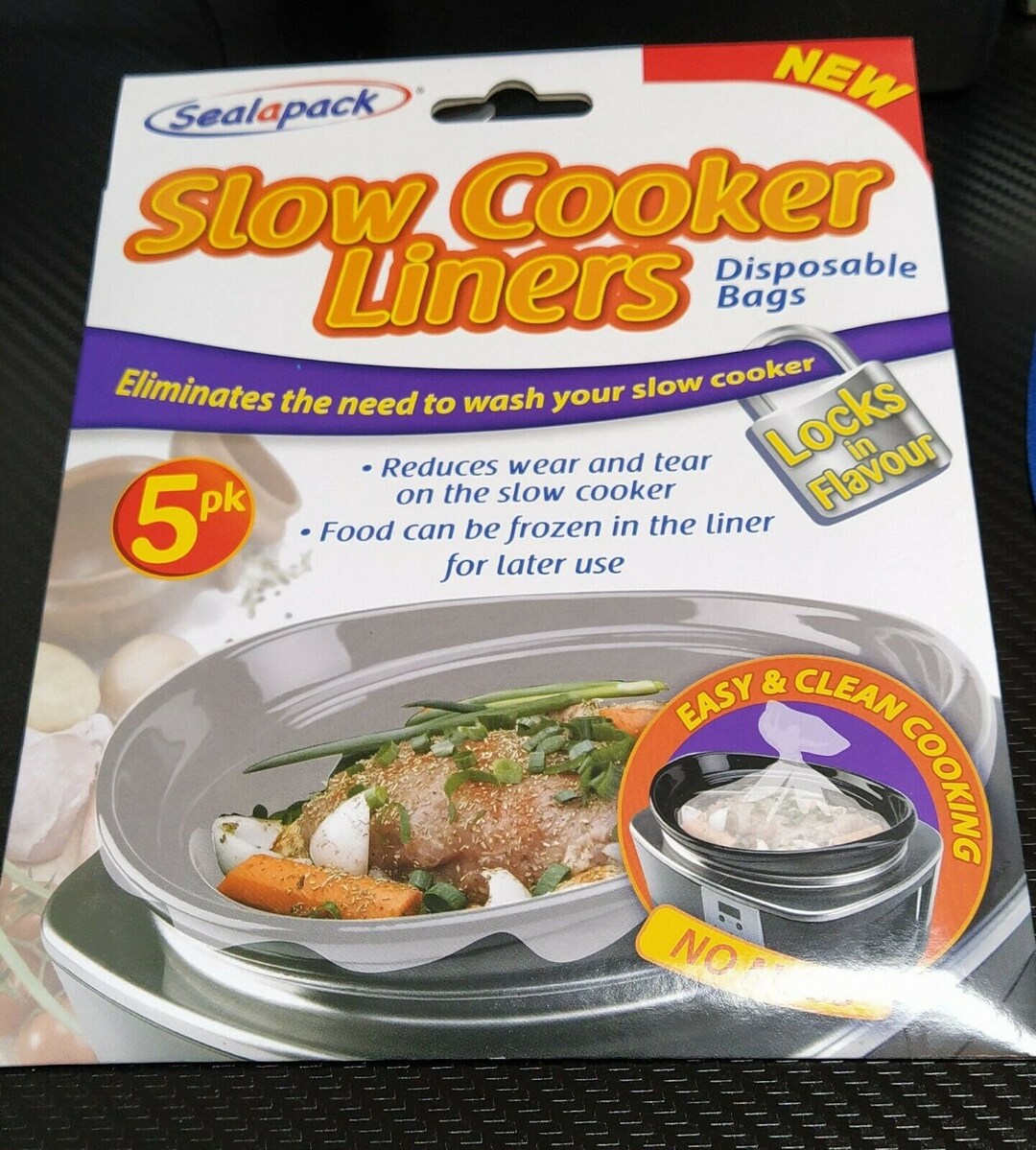 Pack of 5 Slow Cooker Liners Disposable Bags 5 Liner Bags 