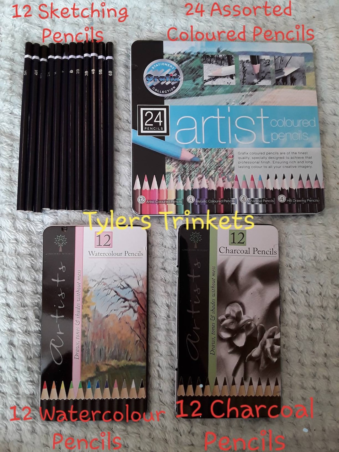 12 Graded Pencils Drawing Sketching Tones Shades Art Artist Picture Pencil  Draw