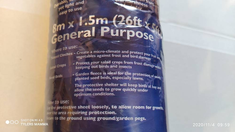 Plant Frost Protection Sheet Roll Fleece 8m X 1.5m Trees Etsy UK