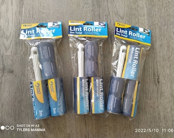 Lint Rollers 9 x 3m Refill Rolls & 3 Handles  27m Total  9 Rolls of 3m each