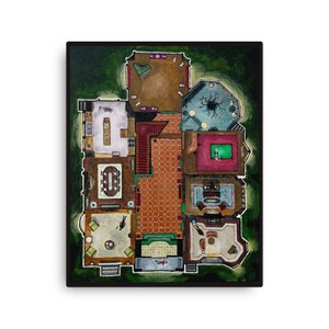 Clue (1985) - 16&quot;x20&quot; CANVAS PRINT