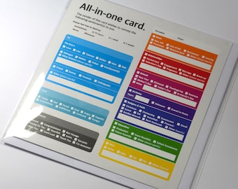 Funny All-In-One Greeting Card: Multi-Occasion Humor