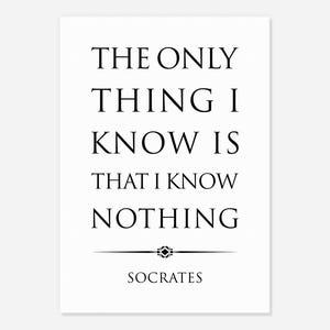 Socrates Quote Print, Philosophy Poster, Classroom Decor - Etsy