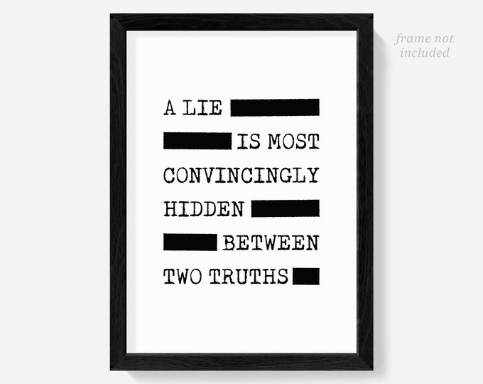 The X Files Poster X Files Print the Xfiles the Truth is Etsy