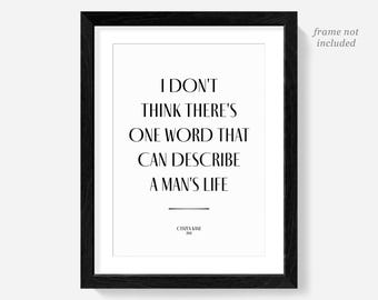 Citizen Kane Quote Print, Orson Welles Movie Poster, Classic Film Wall Art