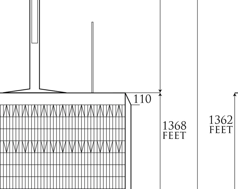 World Trade Center blueprint: Twin Towers poster, Architectural print New York skyscraper 9-11 architect gift architecture art Centre, photo image 4