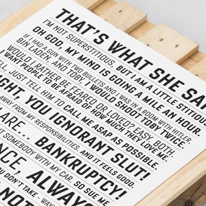 The Office Quote print: quotes, TV Show, US, poster, gifts, poster, print, Michael Scott, Dwight Schrut, Jim Halpert image 2