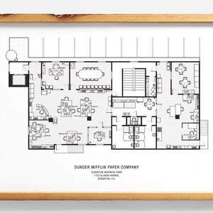 The Office US TV Show Office Floor Plan