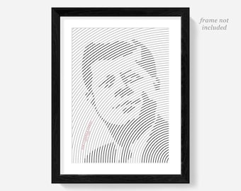 Impresión de póster con retrato de JFK, arte mural presidencial, asesinato de Kennedy, aula de historia política, impresiones políticas