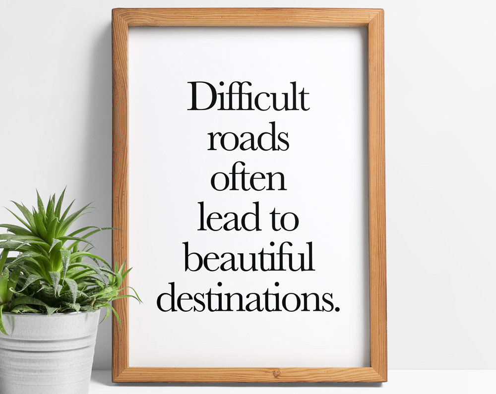 Typography Classroom Artwork Zig Ziglar Motivational Poster Print