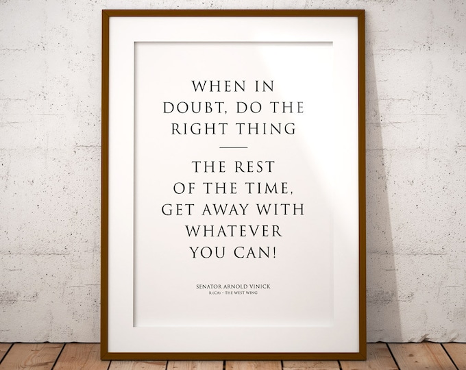 The West Wing Poster Sam Seaborn Poster Quotes Print - Etsy