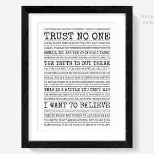 The X-Files poster, X-Files art, X Files print, Mulder and Scully, I want to believe poster, Xfiles