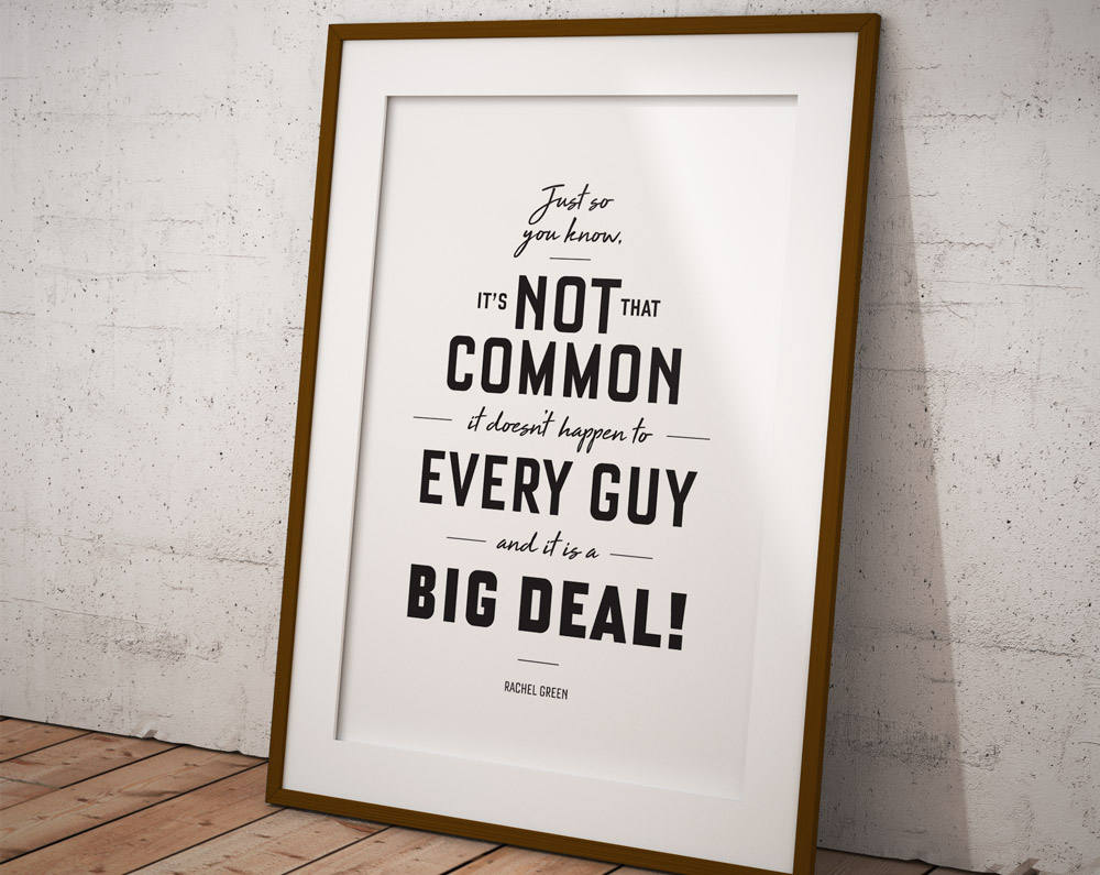 Quote Wall Art Friends TV Show Quote Prints Quote Posters Etsy