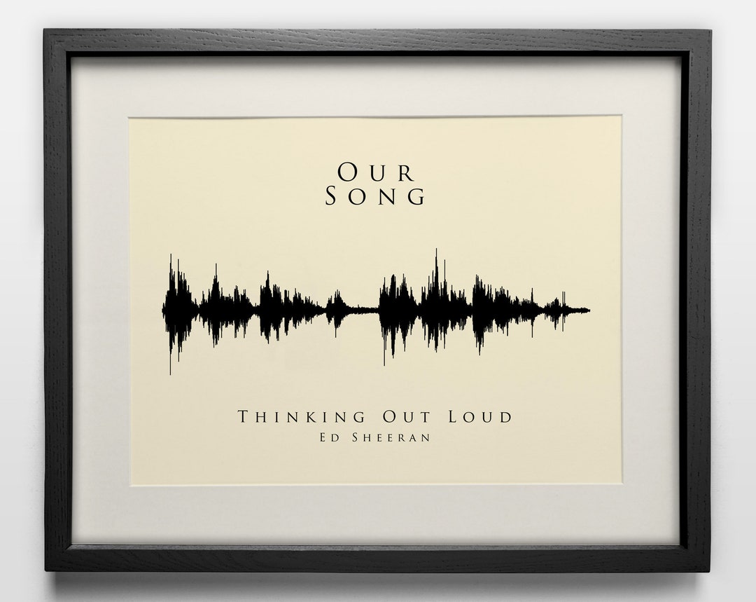 Custom Sound Wave Art Print: Personalized Song, First Dance Gift Custom Sound Wave Art Print: Personalized Song, First Dance Gift