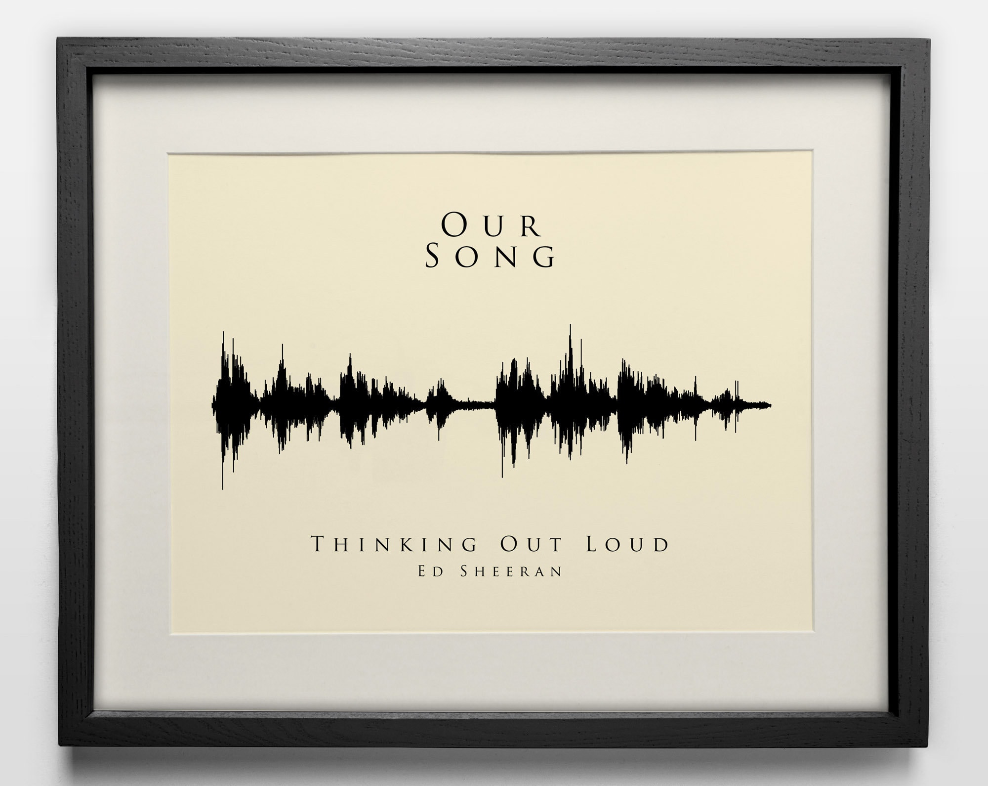 Custom Sound Wave Art Print: Personalized Song, First Dance Gift