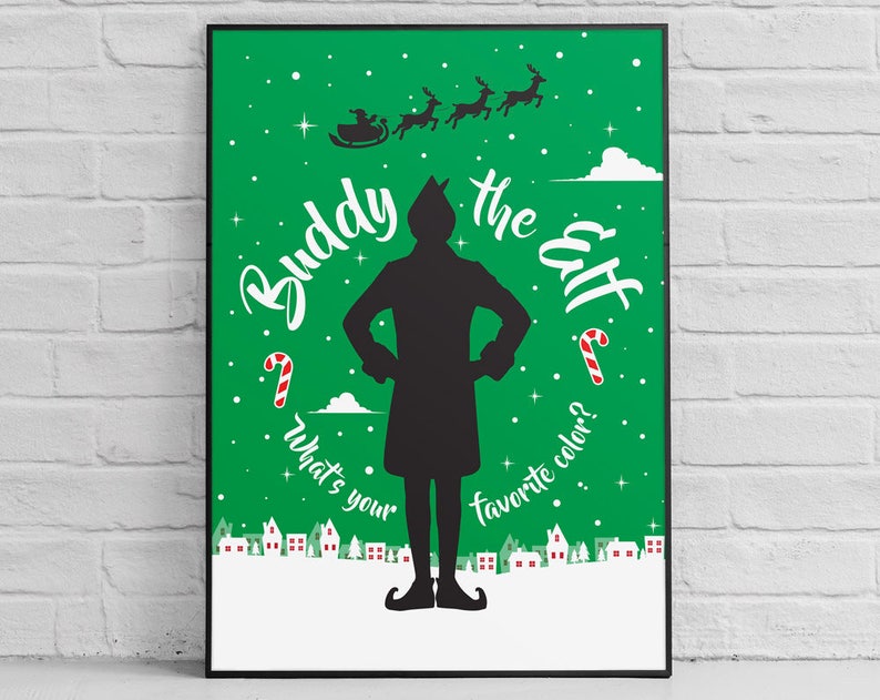 Buddy the Elf Posters: Elf Poster Elf Movie Poster Sign Elf | Etsy