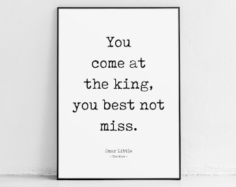 The Wire poster, Omar Little, TV show print, art, man cave decor prints
