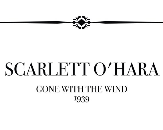 Gone With The Wind Quotes Scarlett Ohara O Hara Rhett Etsy