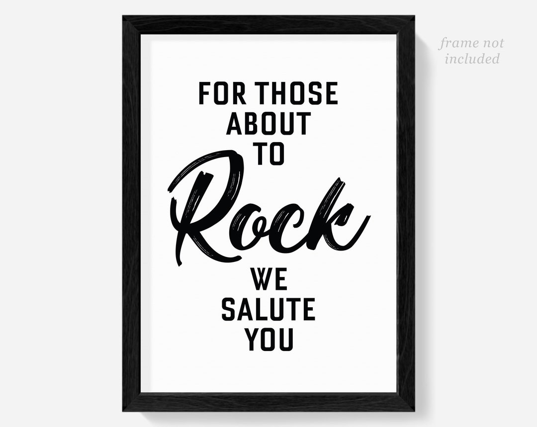 ACDC Lyrics Poster Print, Gifts, Wall Art, for Those About to Rock ...